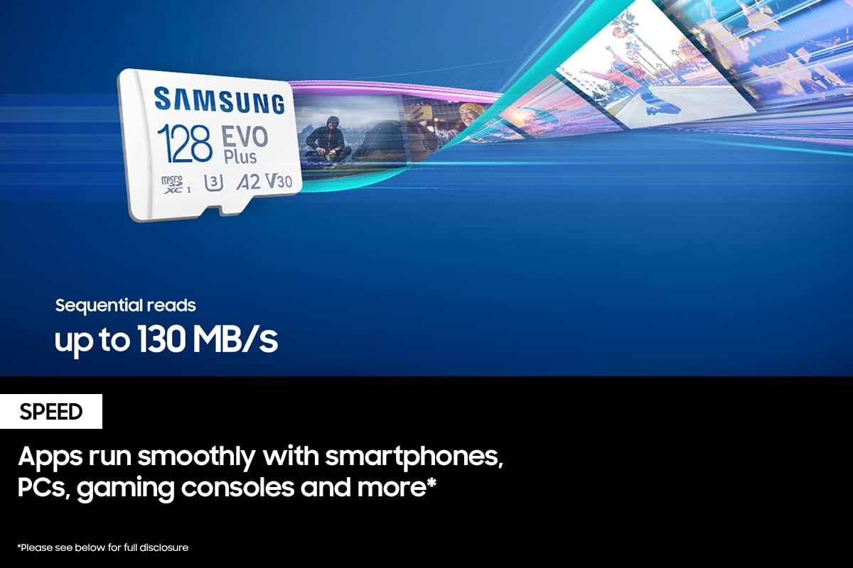 【Ready Stock+FREE Shipping+COD】SAMSUNG EVO Plus w/SD Adaptor 256GB Micro SDXC, Up-to 130MB/s, Expanded Storage for Gaming Devices, Android Tablets and Smart Phones, Memory Card, MB-MC256KA/AM. 
