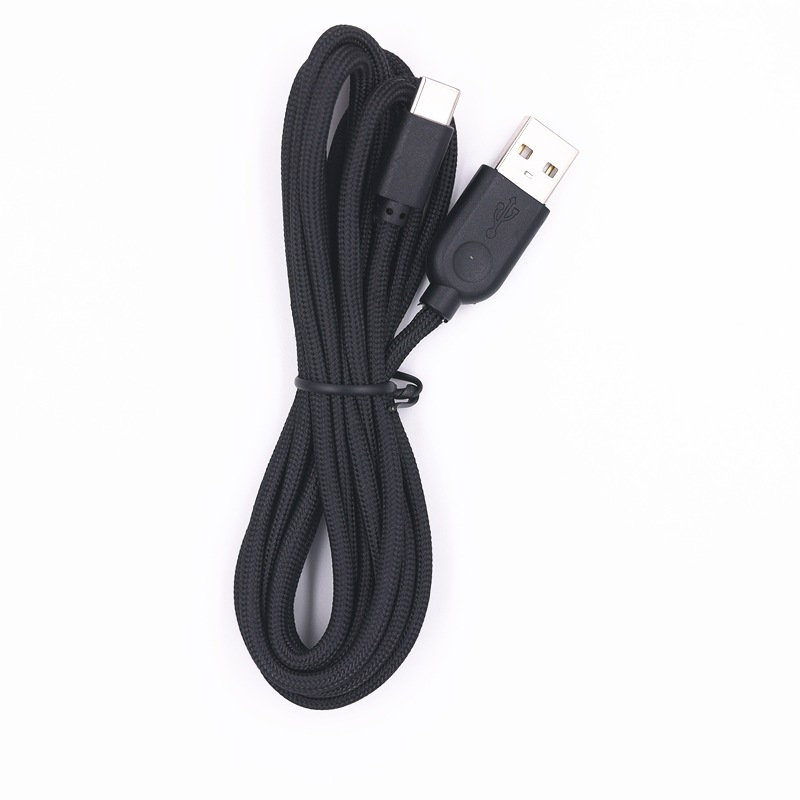 Paracord cable, Type C mouse cable, shielded length, two meters, suitable for all kinds of wireless mouse and keyboard charging cables