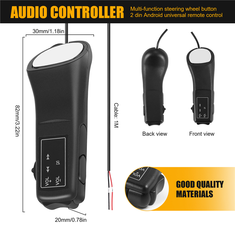 Car Steering Wheel Button Remote Control Lights Car Navigation. 