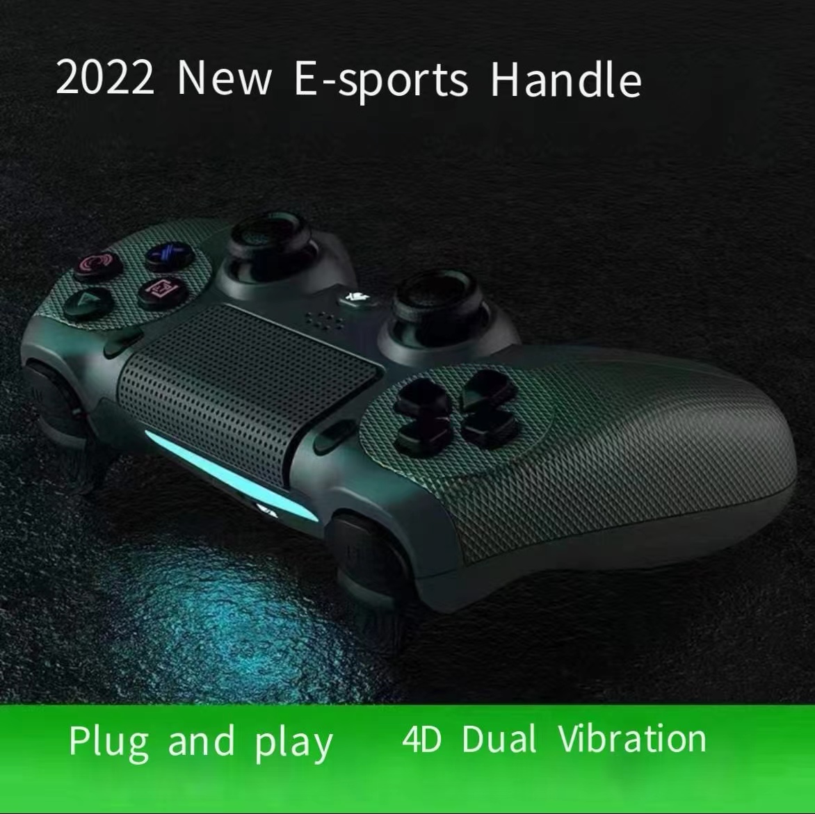 Game joystick LEon 4 remote control is suitable for Pla4 command console V2 Ps is suitable for Ps4 wireless controller D indicator plate. 