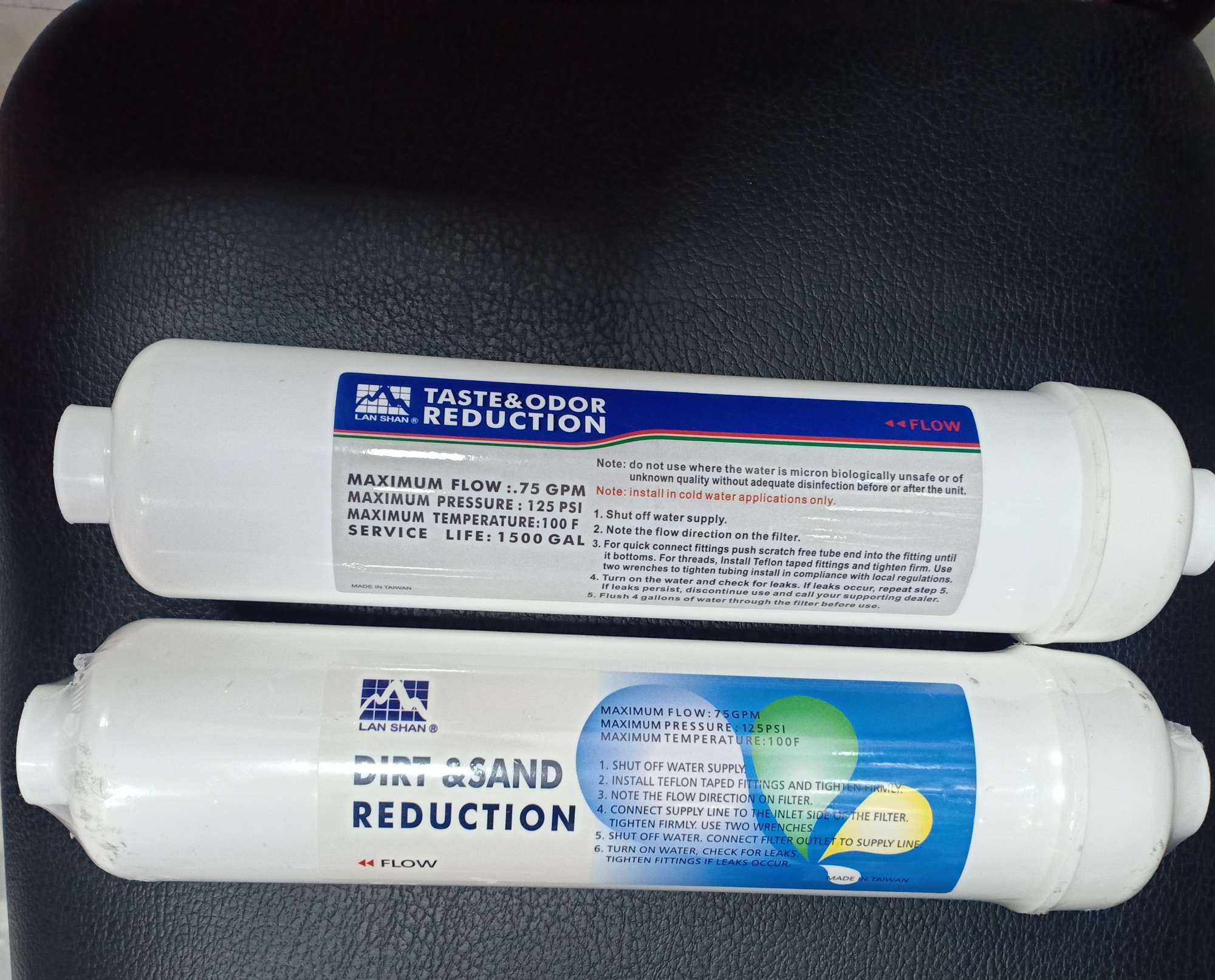 RO Water Purifier Filter Replacement Cartridge Set (Pre- Carbon Filter and Sediment Filter). 