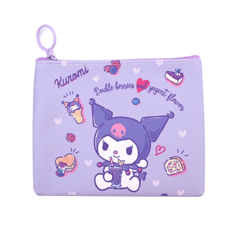 Zaino Kawaii Kuromi - Borsa In PU, Design Sanrio, Per Ragazze, 21x17x8 Cm, Nero - Foto 8