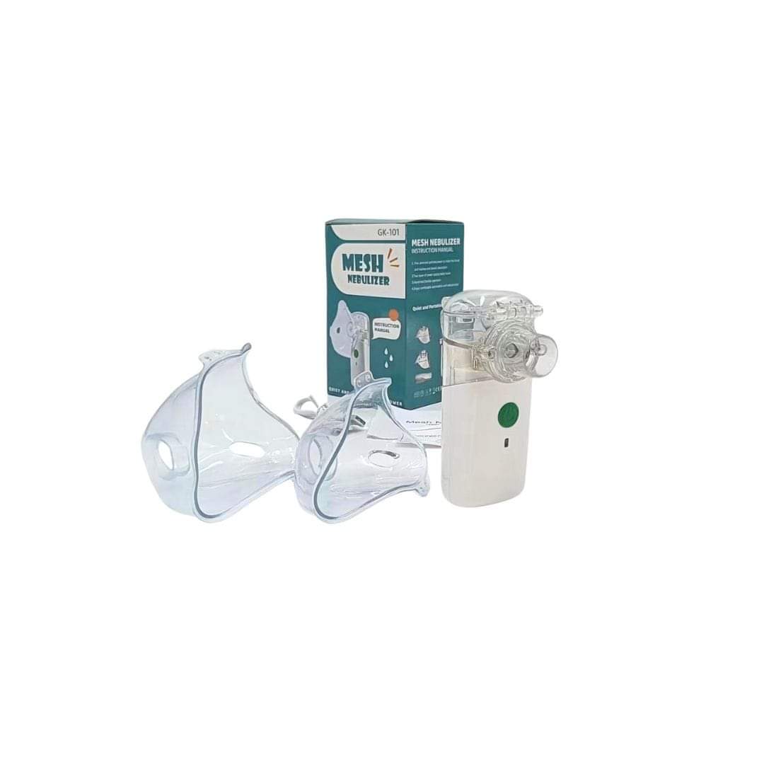 Mesh Nebulizer GK-101 QUIT AND PORTABLE LOW POWER, instruction manual function.