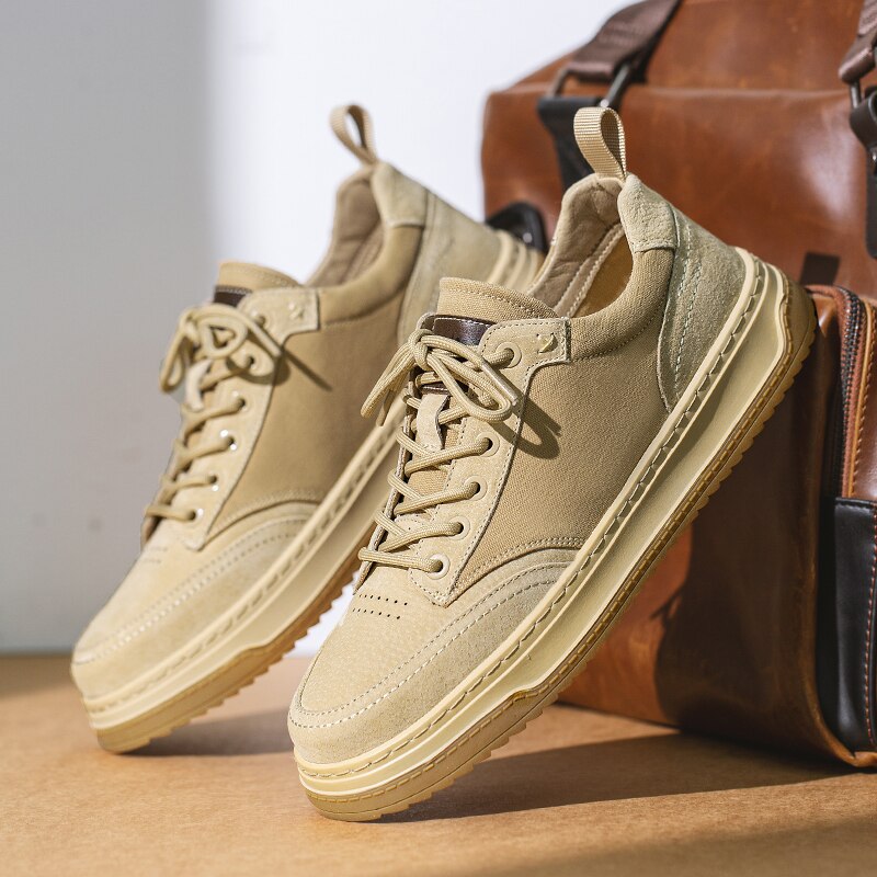 Good Quality Canvas Mens Shoes 2023 Spring New Men's Casual Shoe Breathable Skateboarding Sneakers For Man Solid Color Anti-skid. 