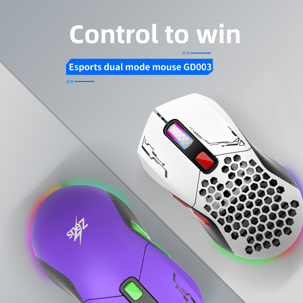 Zeus X Gundam Astray Redframe Replaceable Casing RGB LED Wired Gaming mouse-2Casings(GD-003)