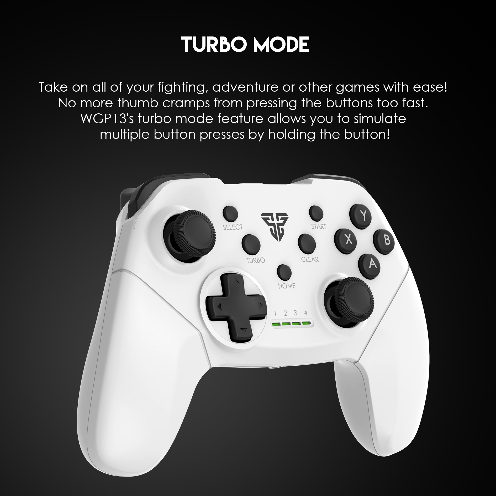 FANTECH WGP13 2.4G Wireless Gamepad For Windows PC,PS3 Turbo Vibration Control Joystick. 
