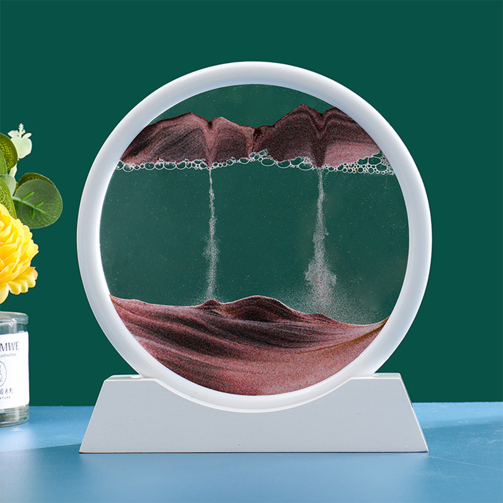 Aazon.co: Coitak Oving Sand Art Picture, Round Glass Dynaic Sand
