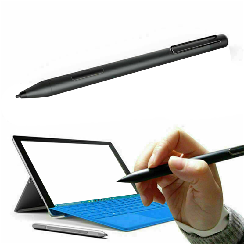For Microsoft Surface Go Pro7/6/5/4/3 Electronic Pen Touch Capacitance Pen 4096 Levels of Pressure with Tip Extractor+Tip -Silver. 