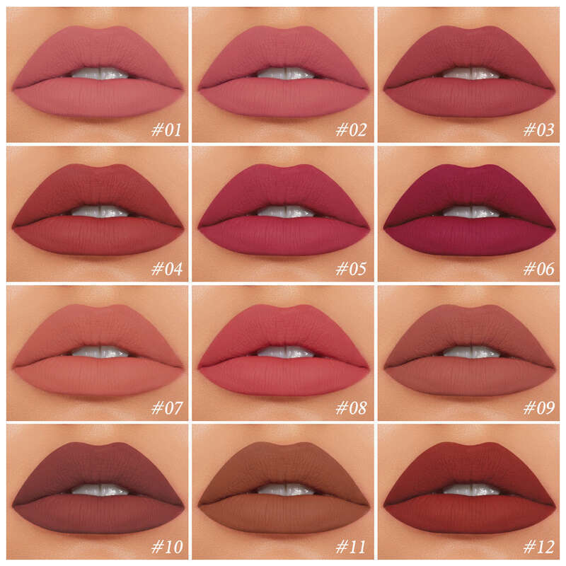 O. TWO O high energy dense fog 18 color non stick cup velvet matte lip gloss lipstick 1017. 