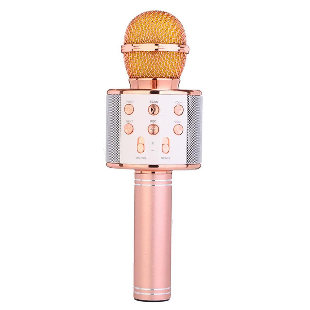 TUXUN Q7 Portable Multi-function Wireless Microphone Karaoke KTV Player Handheld Condenser with Bluetooth Speaker