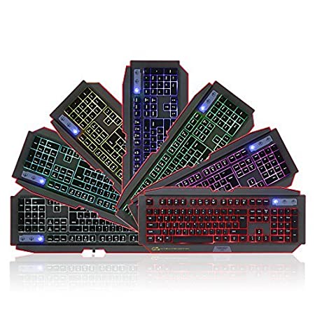 Newmen GM-100 Gaming Keyboard Anti Ghost Keys RGB Backlit. 