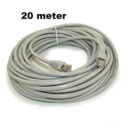20 Meter dbl Cat6 RJ45 Ethernet LAN Network Cord Cable Lead 10/100/1000Mbps. 