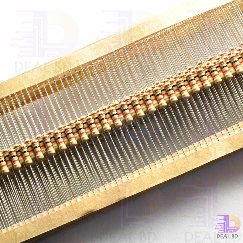 100Pcs 6.8K Resistor 6.8K Ohm Carbon Film Resistor 6.8K 1/4W Resistance 0.25 Watt 5% Tolerance Fixed Resistors. 