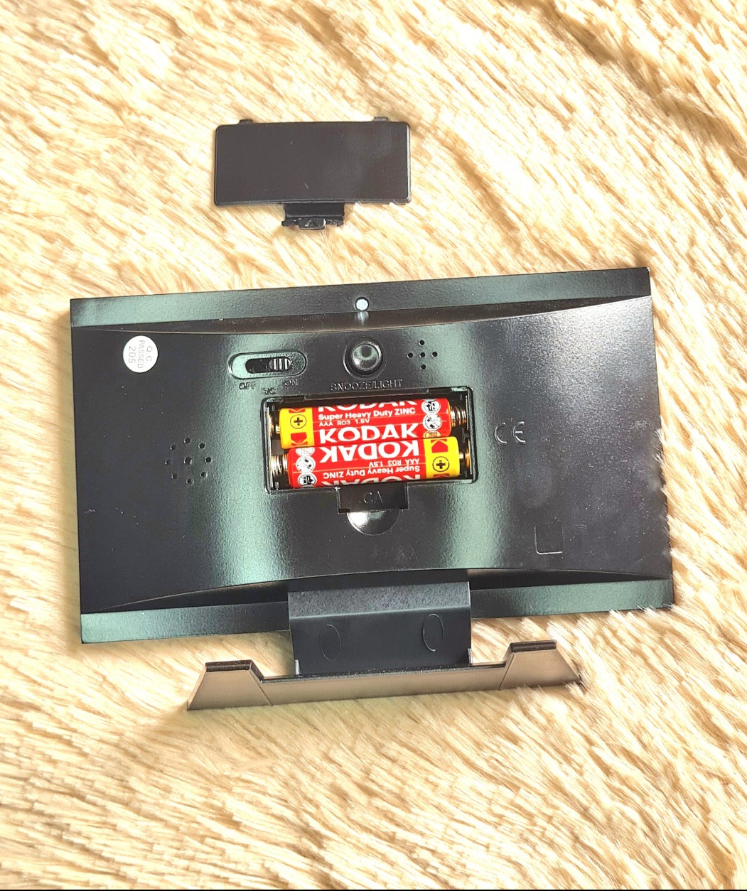 Voice Control Back-Light LCD Table Clock with Alarm. 