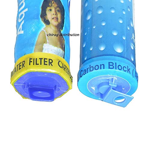 Aquaguard INOVA/Infinity 10 Inch Carbon Block and Threaded PP Filter Prefilter Cartridge DIY Candle - 2 Pcs. 