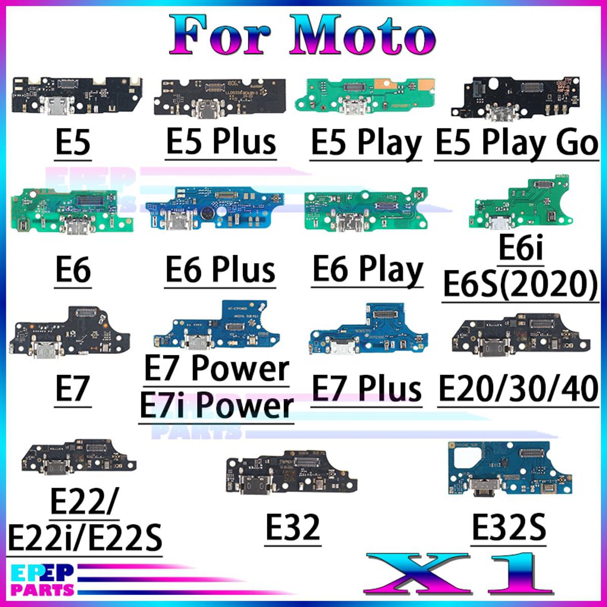 【2023new】Charger Port Flex for Motorola Moto E5 E6 E7 Plus Play Go Power E6I E6S2020 E20 E30 E40 E22 E22i E22S E32 E32S Charging Board