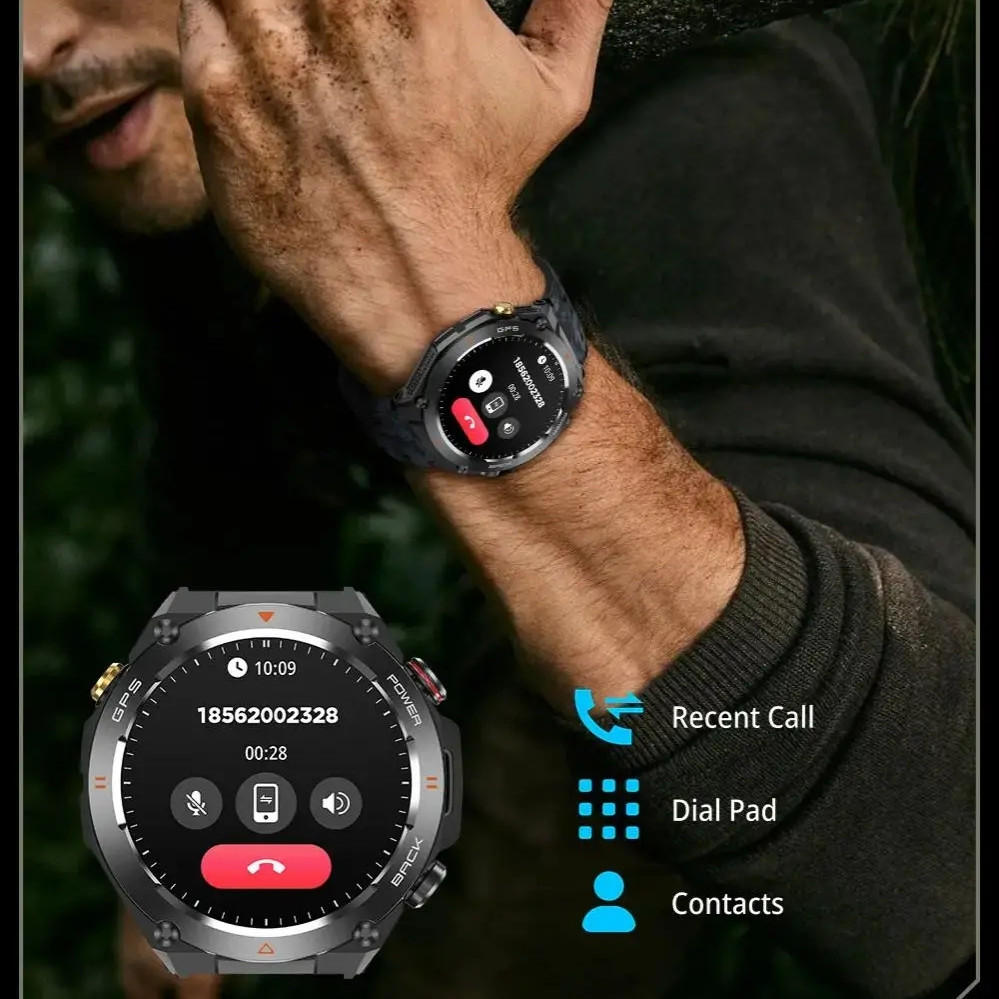 KC82 smartwatch male female Bluetooth call SMS notification with sports. 