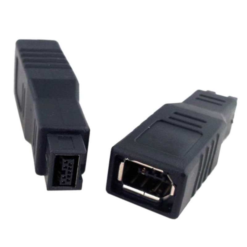 1Pc Replacement 1394 9 To 6 Pin Firewire Converter Computer Accessory B Adapter 400 800 External Male Female Stable Connection. 