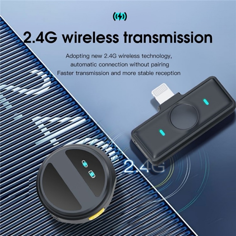 SX21 8 Pin Port 2.4G Noise Reduction Lavalier Wireless Microphone. 
