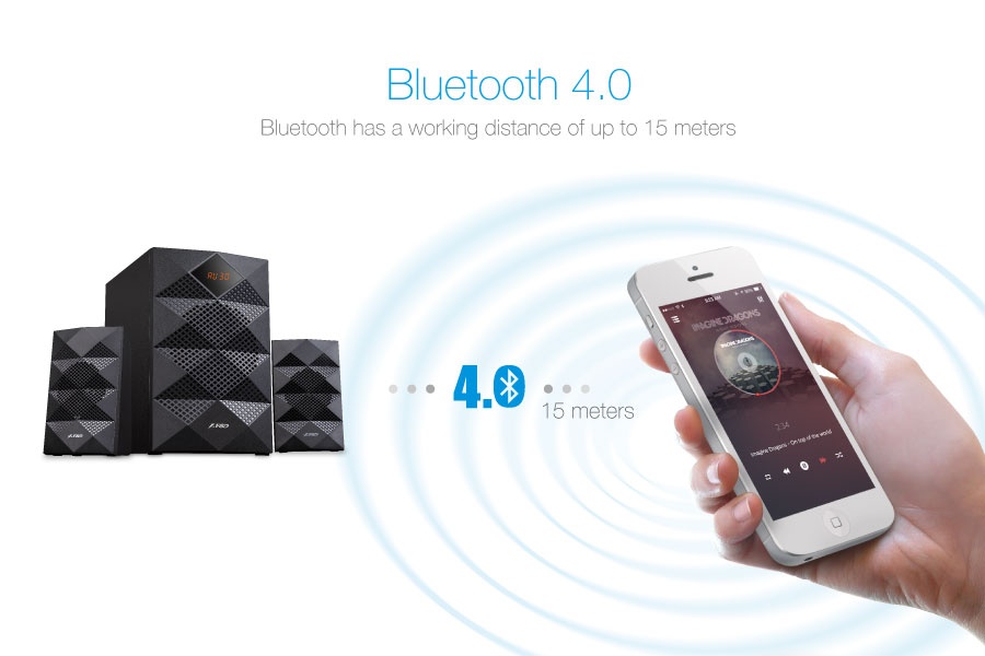 F&D A180X 2.1 Multimedia Bluetooth Speaker. 
