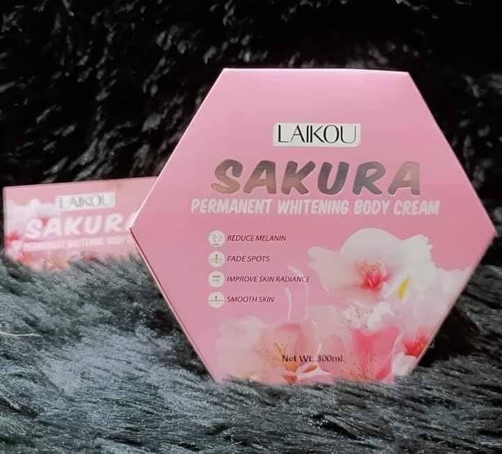Laikou Sakura Permanent Body Cream 300ml. 