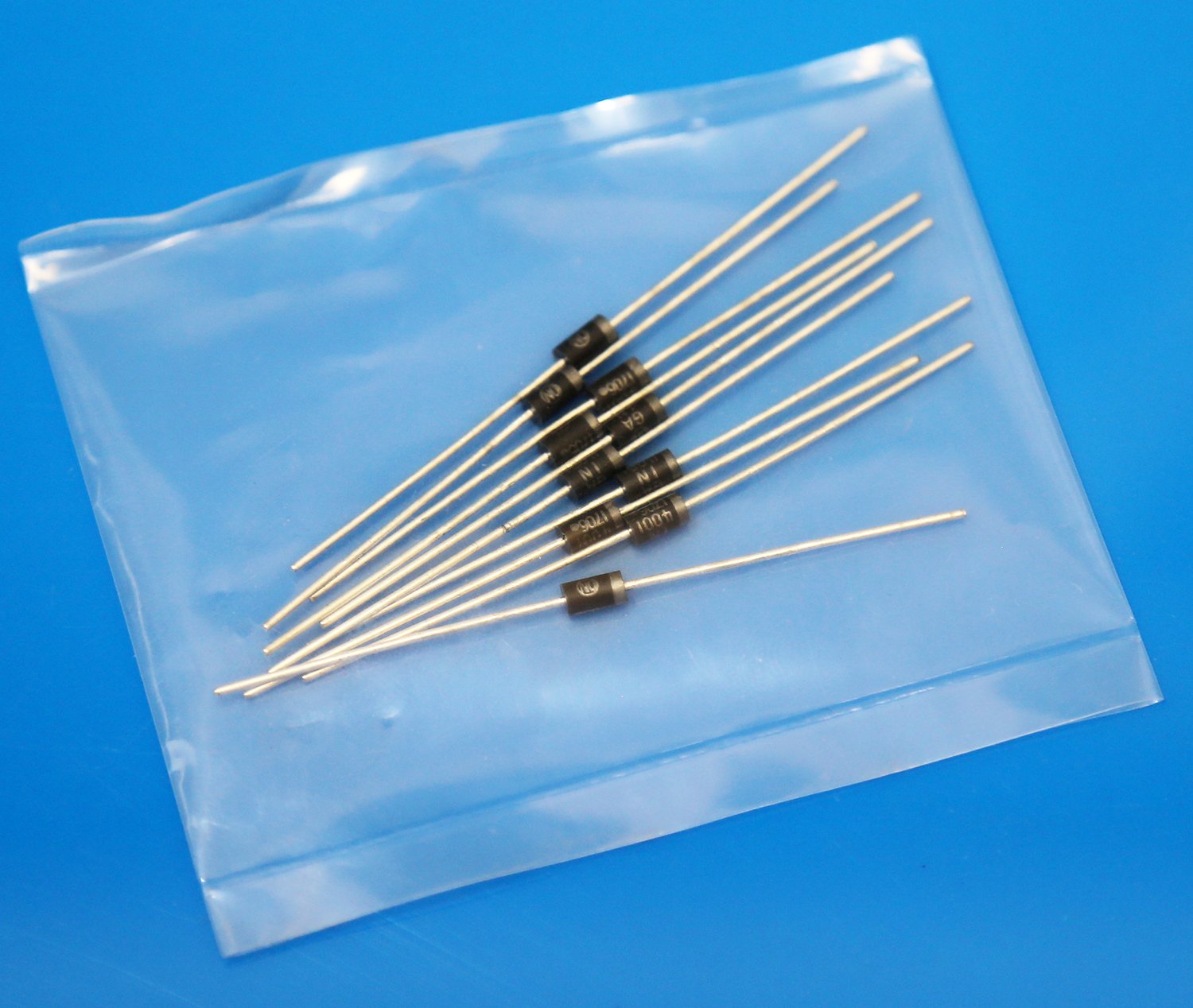 10Pcs- Diode 1N4001 1N-4001 4001 50V 1A General Purpose Rectifier Diode Silicon Junction Diode DO-41 Package 2 Pin Leads Terminals. 