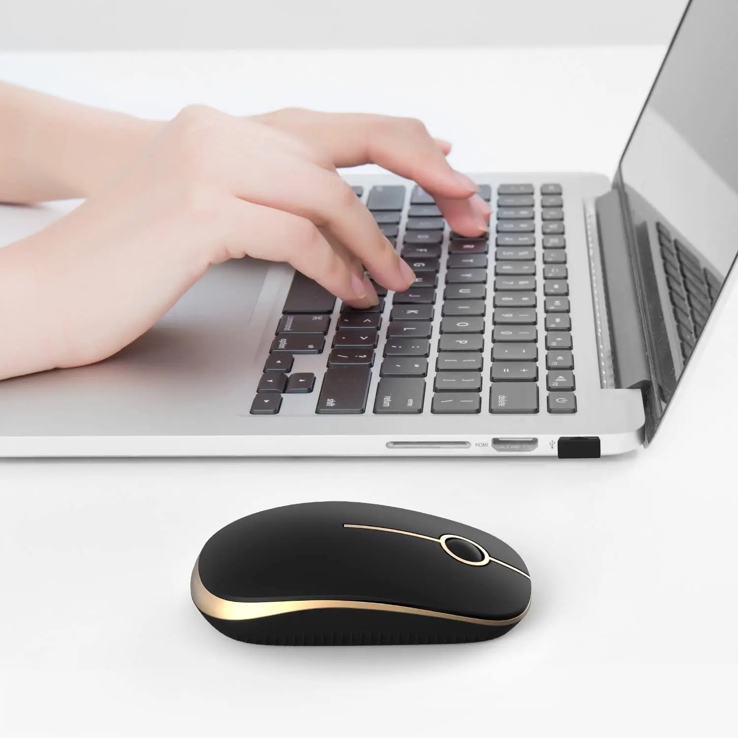 Jelly Comb 2.4G Slim Mouse Wireless with Nano Receiver Portable Optical Noiseless Mice for Notebook PC Laptop Computer MacBook. 