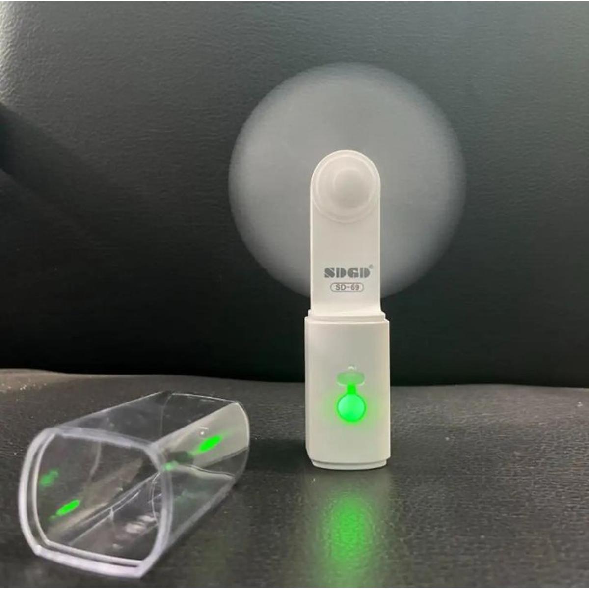 Mini Pocket Fan with Torch and Flashlight - Rechargeable, Portable, and Foldable for Convenient Use On-the-Go