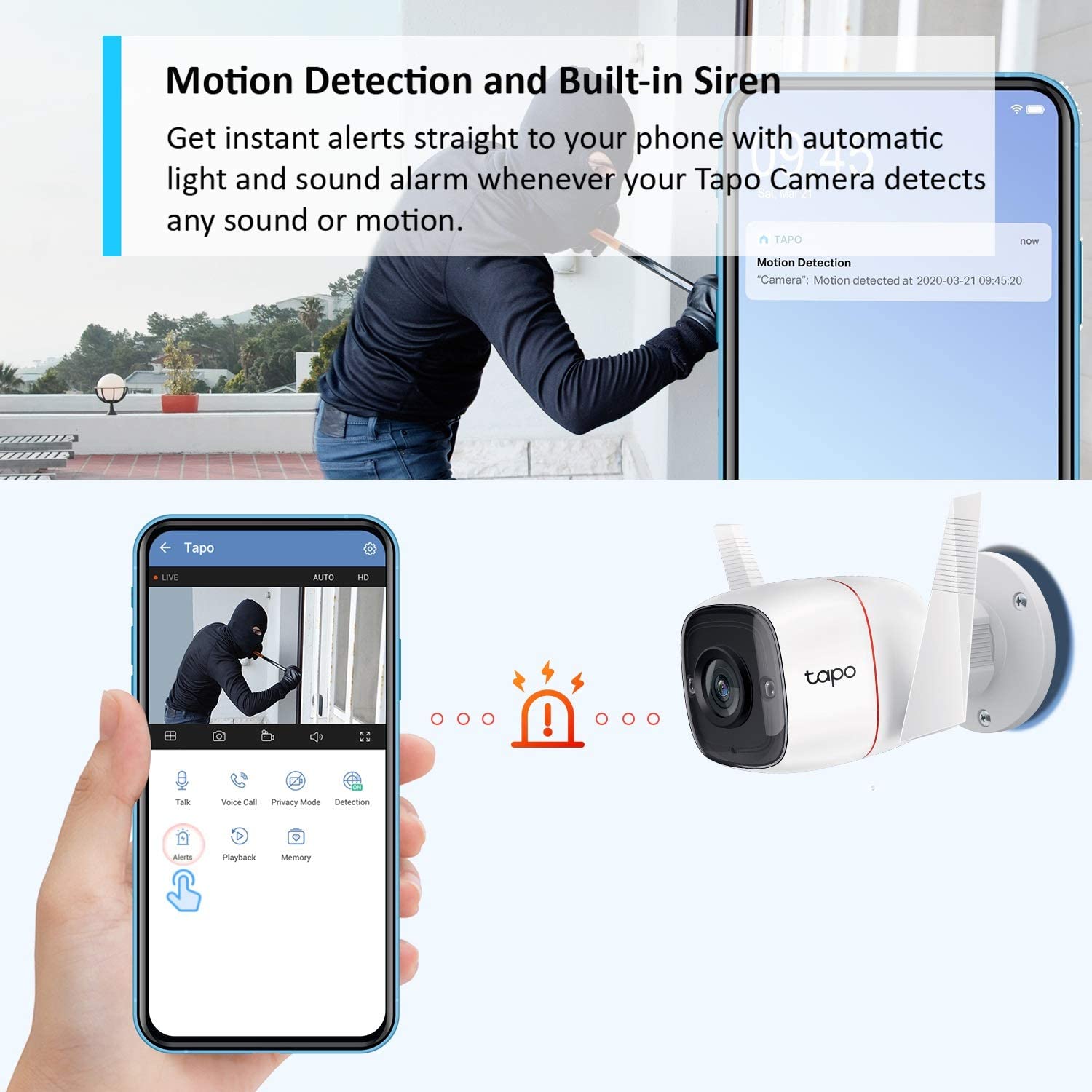 TP Link Tapo C310 3MP Outdoor Waterproof Wi-FI Security IP Camera CCTV Ultra-High-Definition Video. 