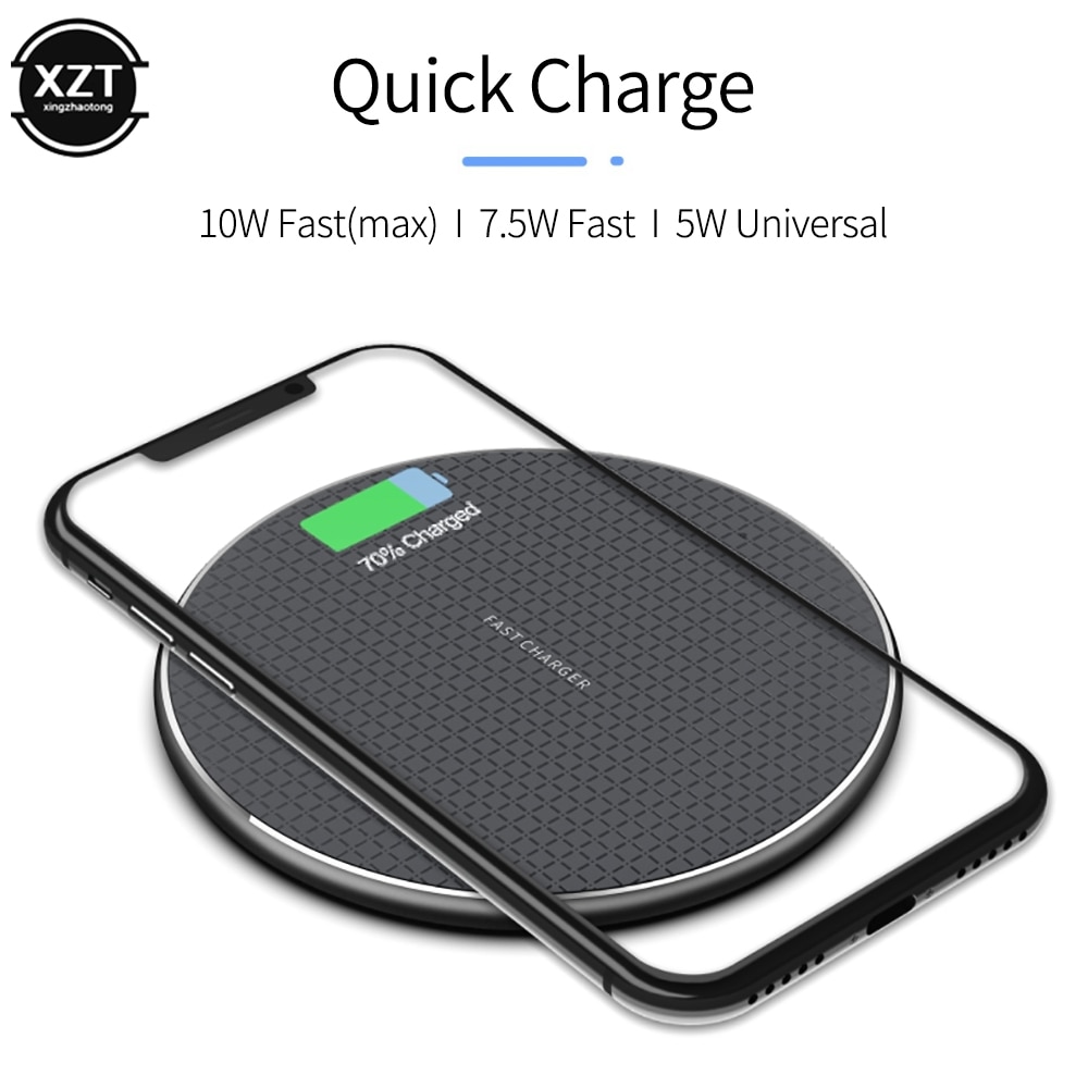 10W Fast Wireless Charger for Samsung Galaxy S10 S9/S9+ S8 USB Qi Charging Pad for iPhone 11 Pro XS Max XR X 8 Plus Mobile Phone. 