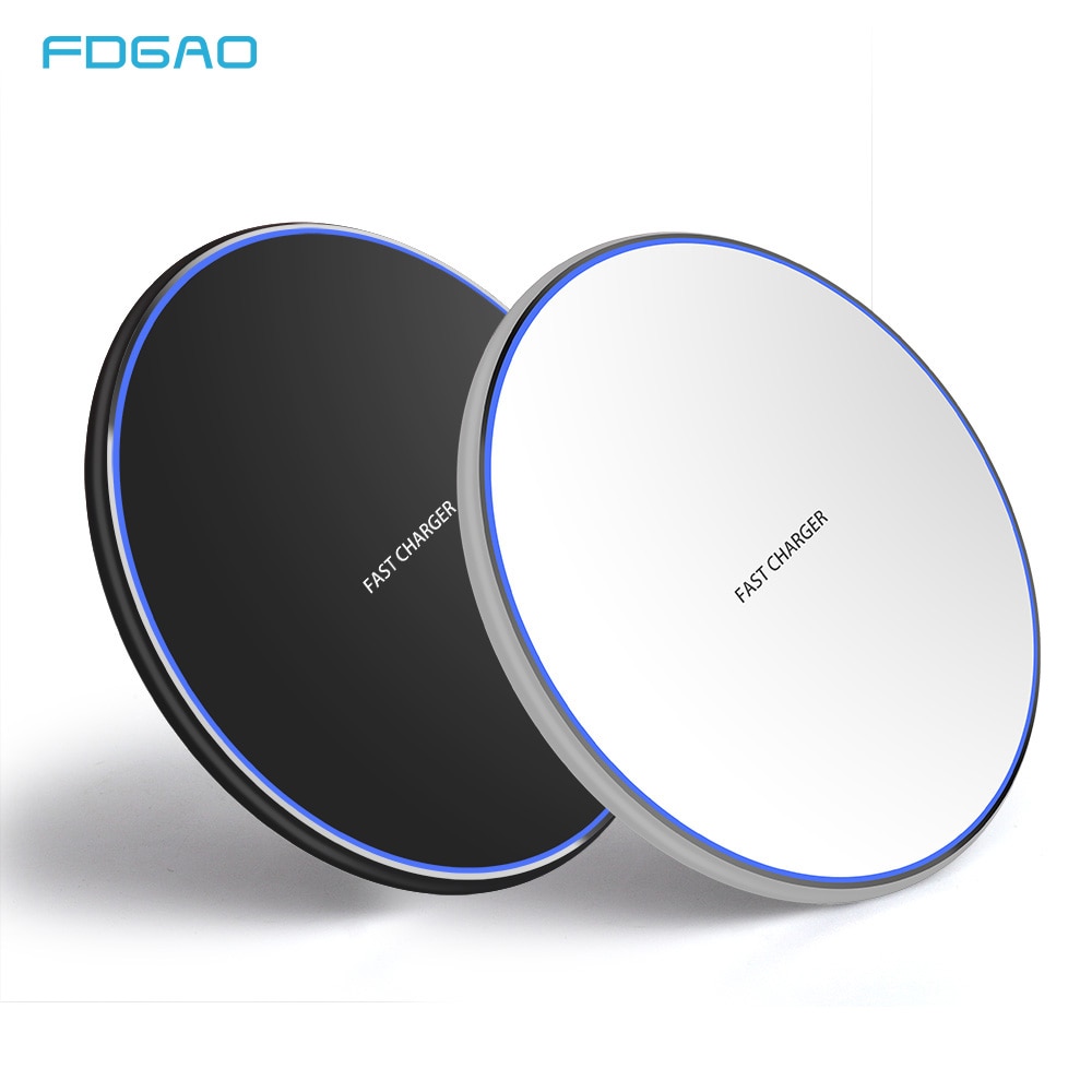 15W Wireless Charger For iPhone 12 11 X XS Max XR 8 Plus QC 3.0 Fast Charging Station For Samsung S20 S10 S9 Galaxy Note 10 9. 