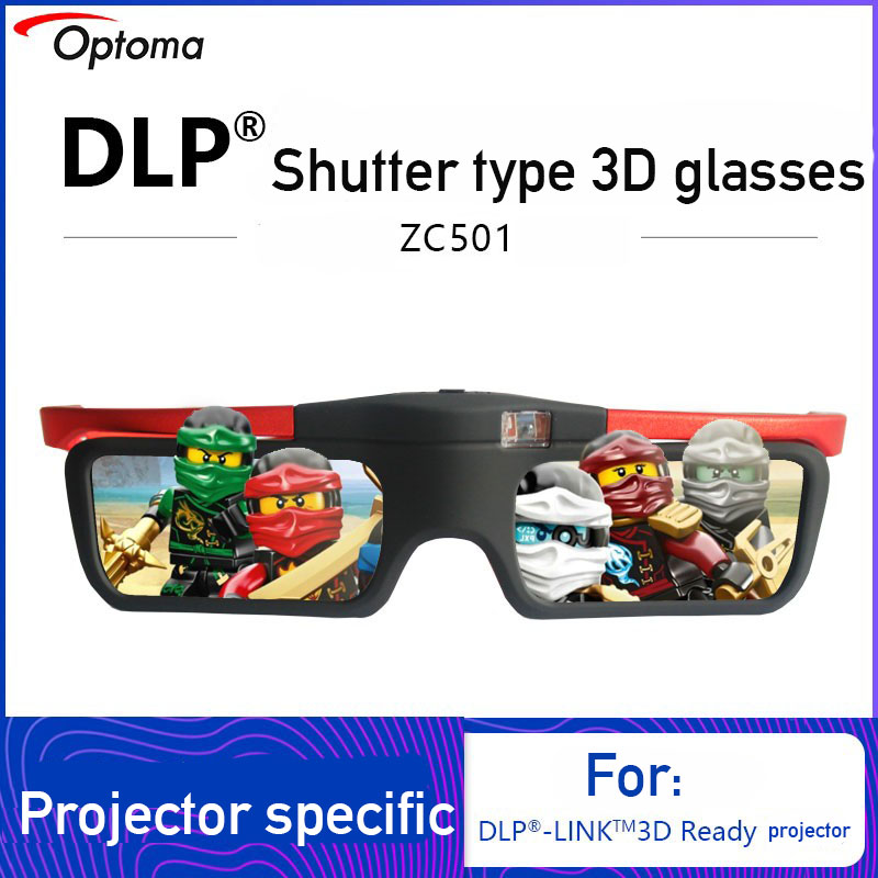 Optoma 3D glasses ZC501 Active shutter Rechargeable DLP projector 3D glasses. 