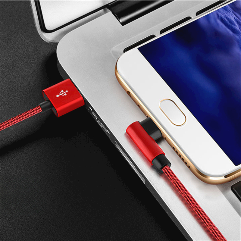 게임용 C타입 USB 고속 충전 케이블, 화웨이 샤오미 14 레드미 아너 OPPO 리얼미 POCO 90 도 엘보 충전기 케이블, 6A 66W. 
