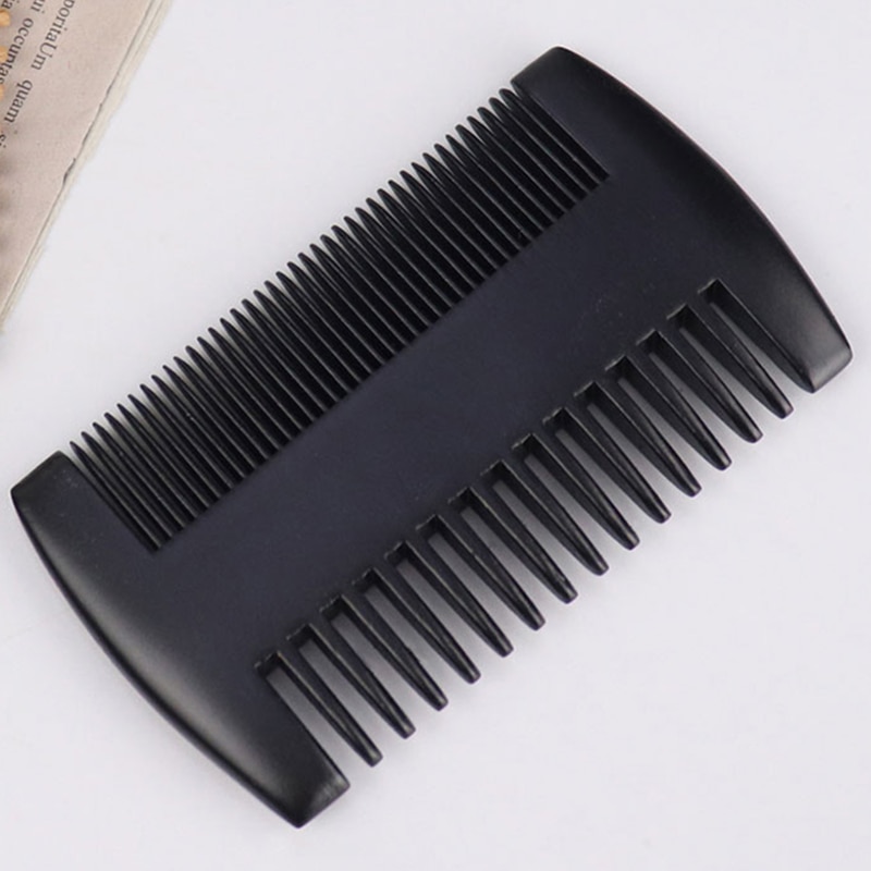 【DM bag factory Store】High-End Custom Beard Comb Wooden Mustaches Comb Big Comb Double Side Pocket Comb. 