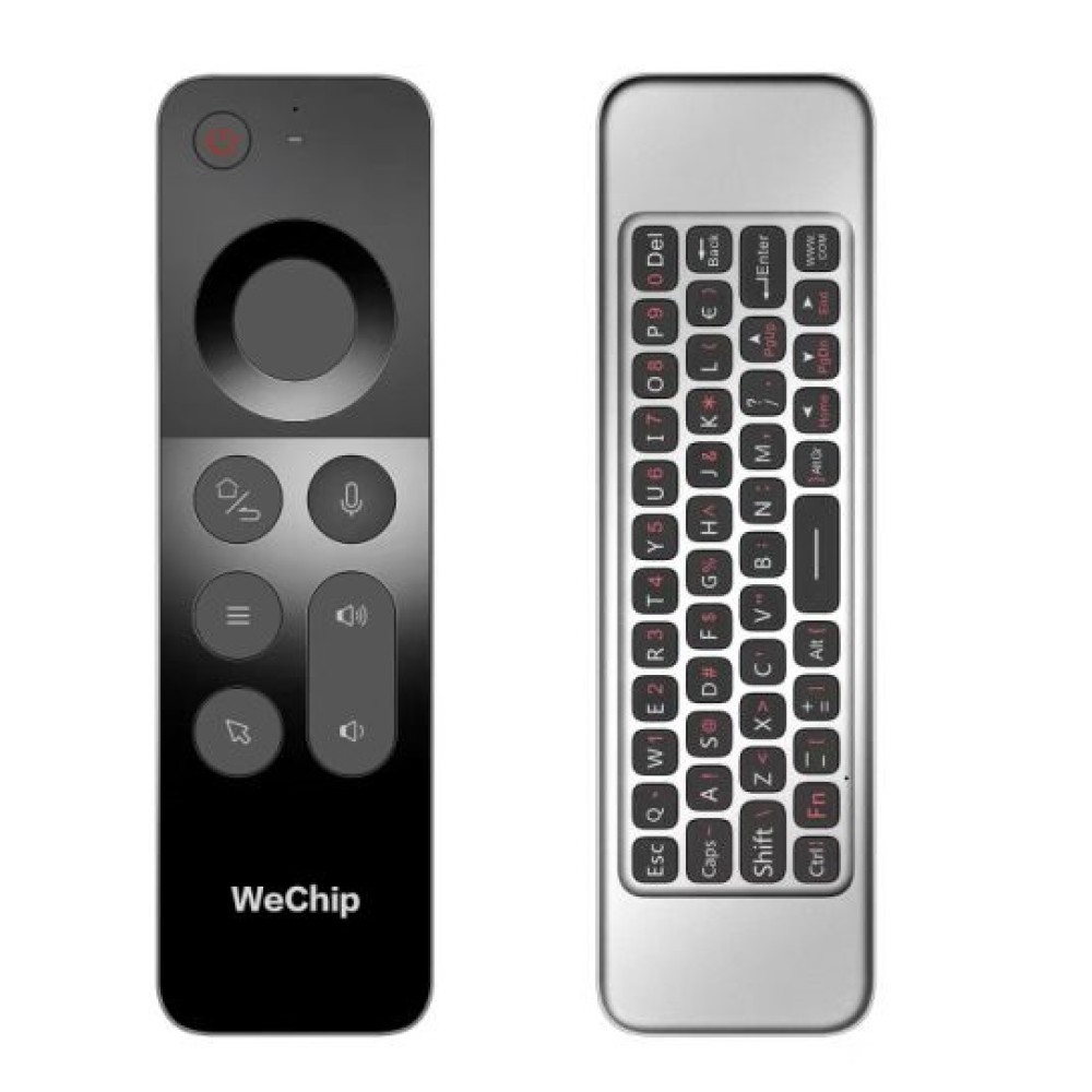Wechip W3 Air Mouse Voice Control With Keyboard Rechargeable. 