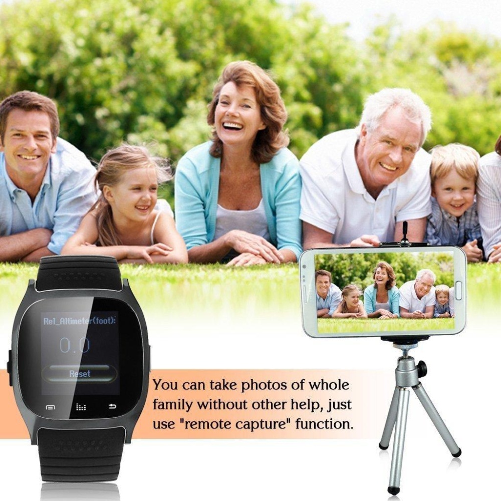 【VisioN Shop】Bluetooth Smart Watch M26 Smartwatch Sleep Tracker Alarm Clock Message Call music Camera sport Watch Andriod. 