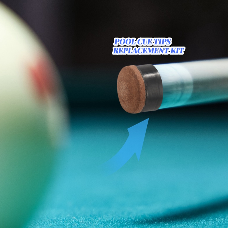 50Pcs Billiard Pool Cue Stick Screw-on Tips 13mm Billiard Cue Tips for Pool Cues and Snooker. 