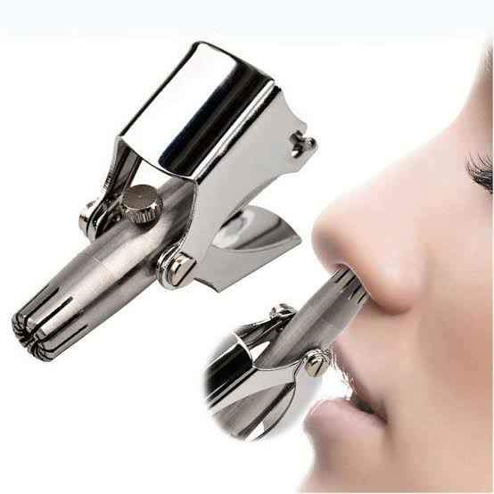Stainless Steel Manual Nose Hair Trimmer For Men With Alluminium Box. 