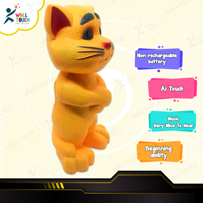 Genius Touching Talking Tom Cat With Wonderful Voice With Songs, Animal & Touch Sound With Reply Talk Back For Kids. 