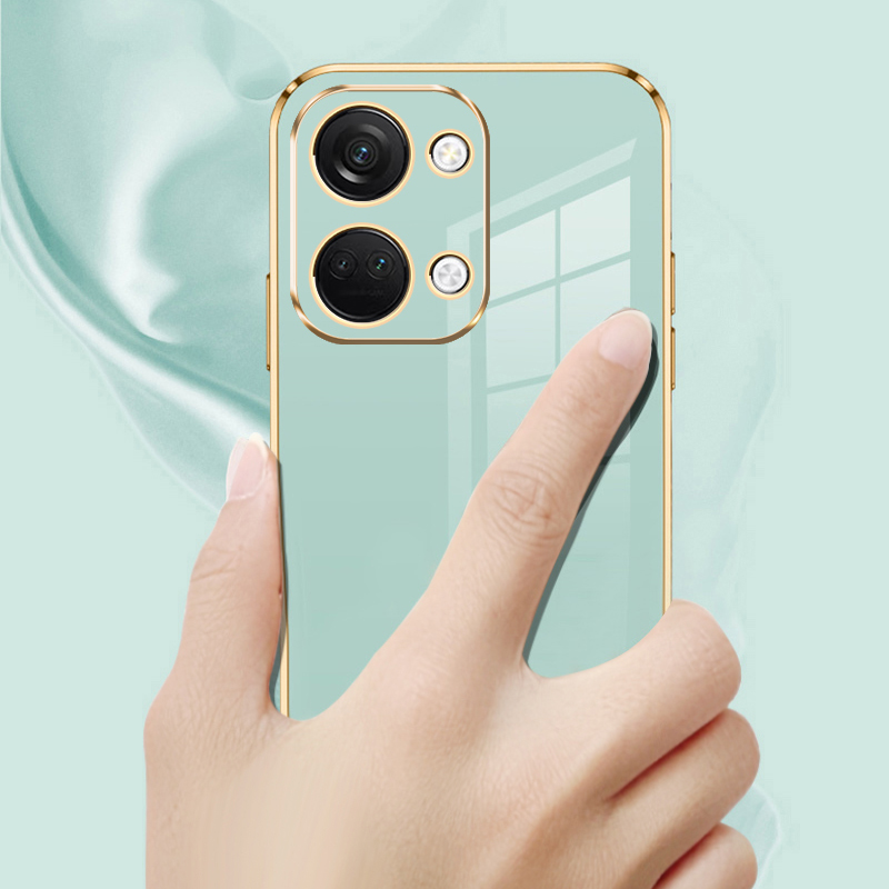 For OnePlus Nord 2T Case 1+ Nord 2T Phone Case CPH2399 CPH2401 Case Nord 2T Luxury Square Plating Shockproof Back Cover Fundas. 