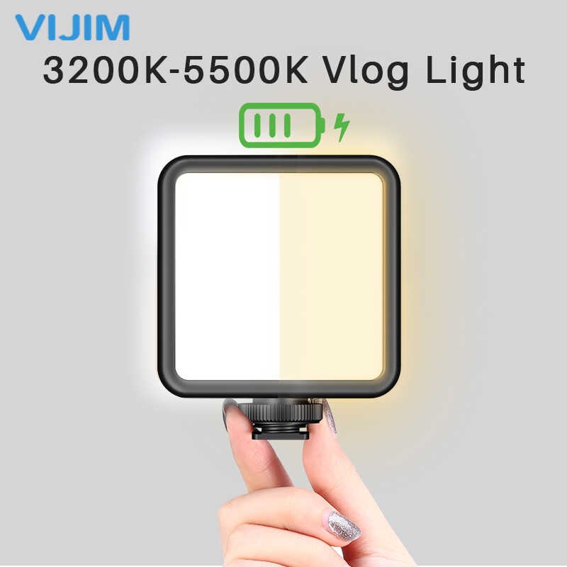 Ulanzi VIJIM VL81 3200k-5600K 850LM 6.5W Dimmable Mini LED Video Light Smartphone SLR Camera Rechargable Vlog Fill Light. 