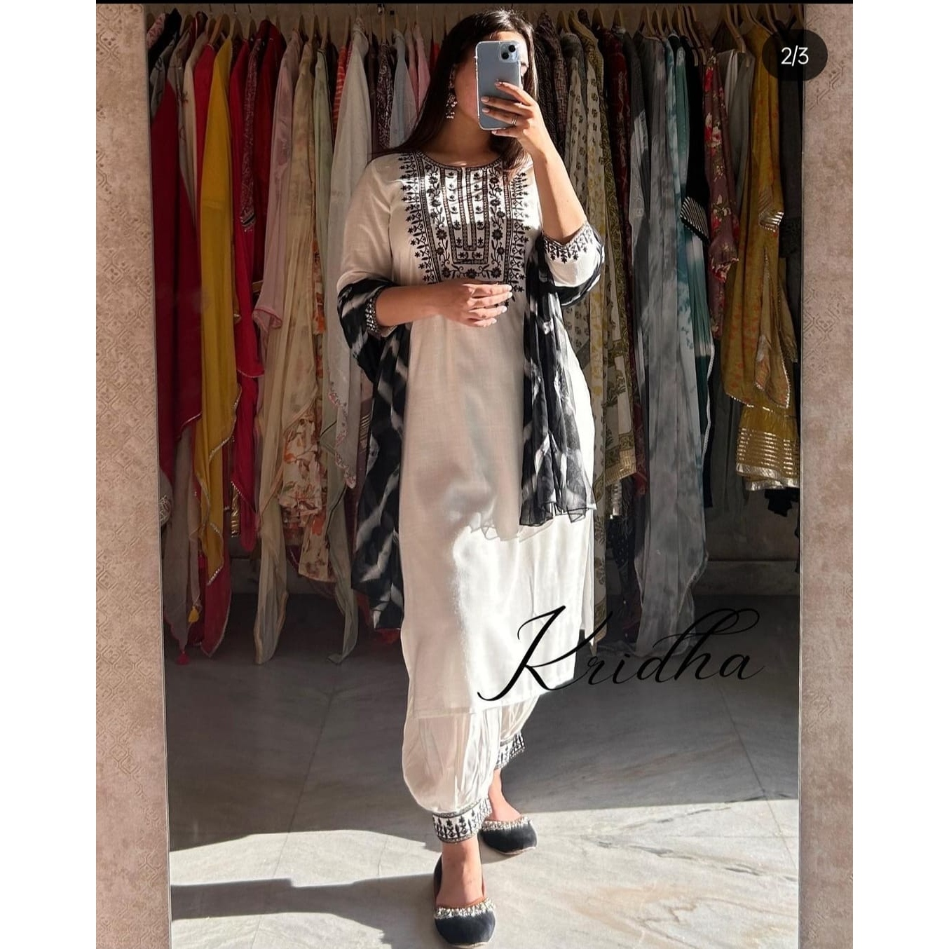 New Arrived Anarkali Stitched Three Piece Set - Exclusive Afgani Kurte in White - Easy to Use And Maintain - Elevate Your Ethnic Elegance. 