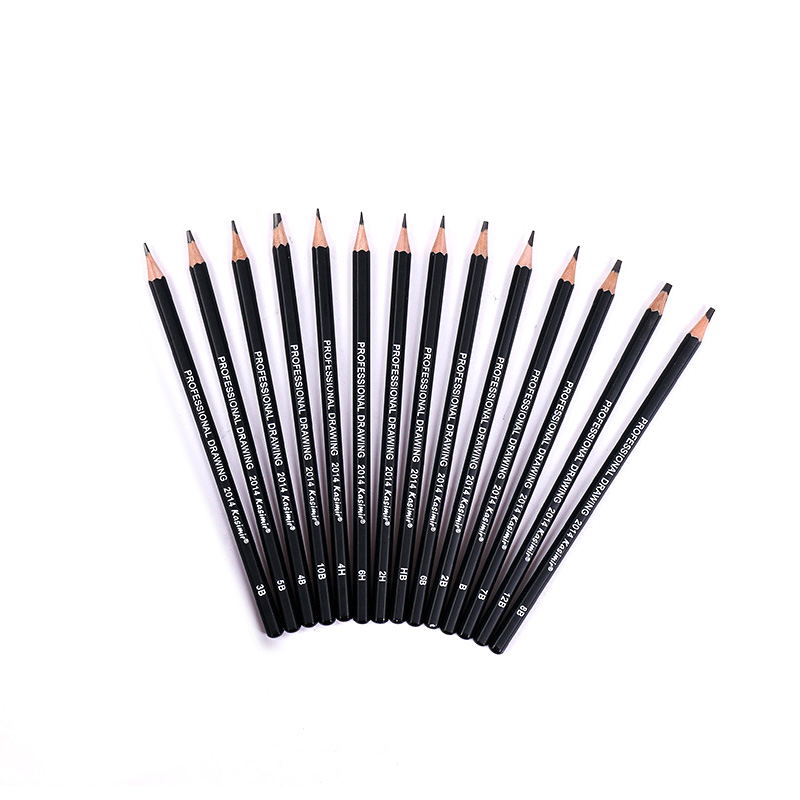 Kasimir 14Pcs Sketch Drawing Pencils Set - 12B 10B 8B 7B 6B 5B 4B 3B 2B 1B Hb 2H 4H 6H Pencil - Mechanical Pencil. 