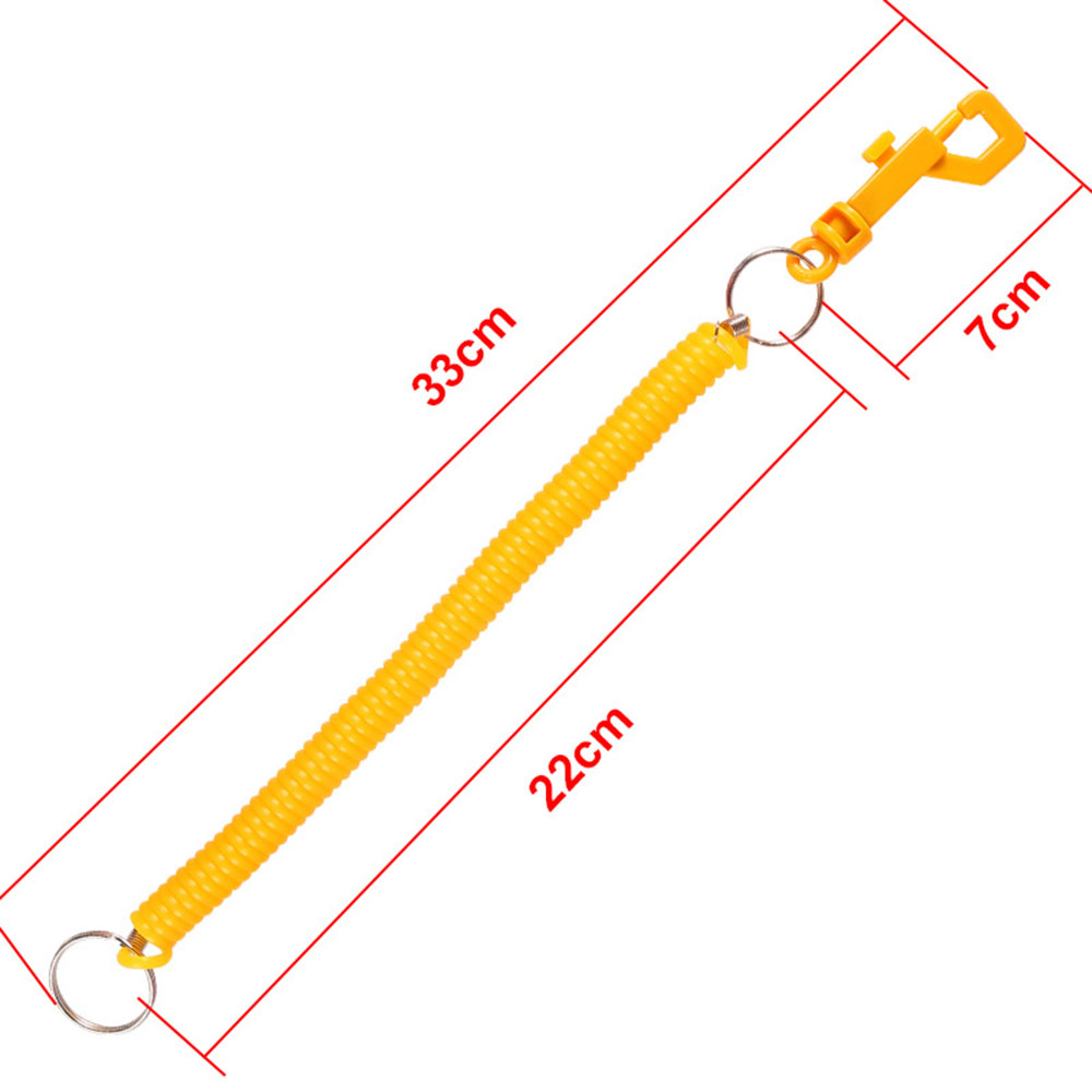 Coil Spring Spring Keychain Lightweight Colorful Stretchy Coil Key Ring Elastic P Buckle Stretchy Key Chain for Activities Use Key Organization Gift Option Fashion. 