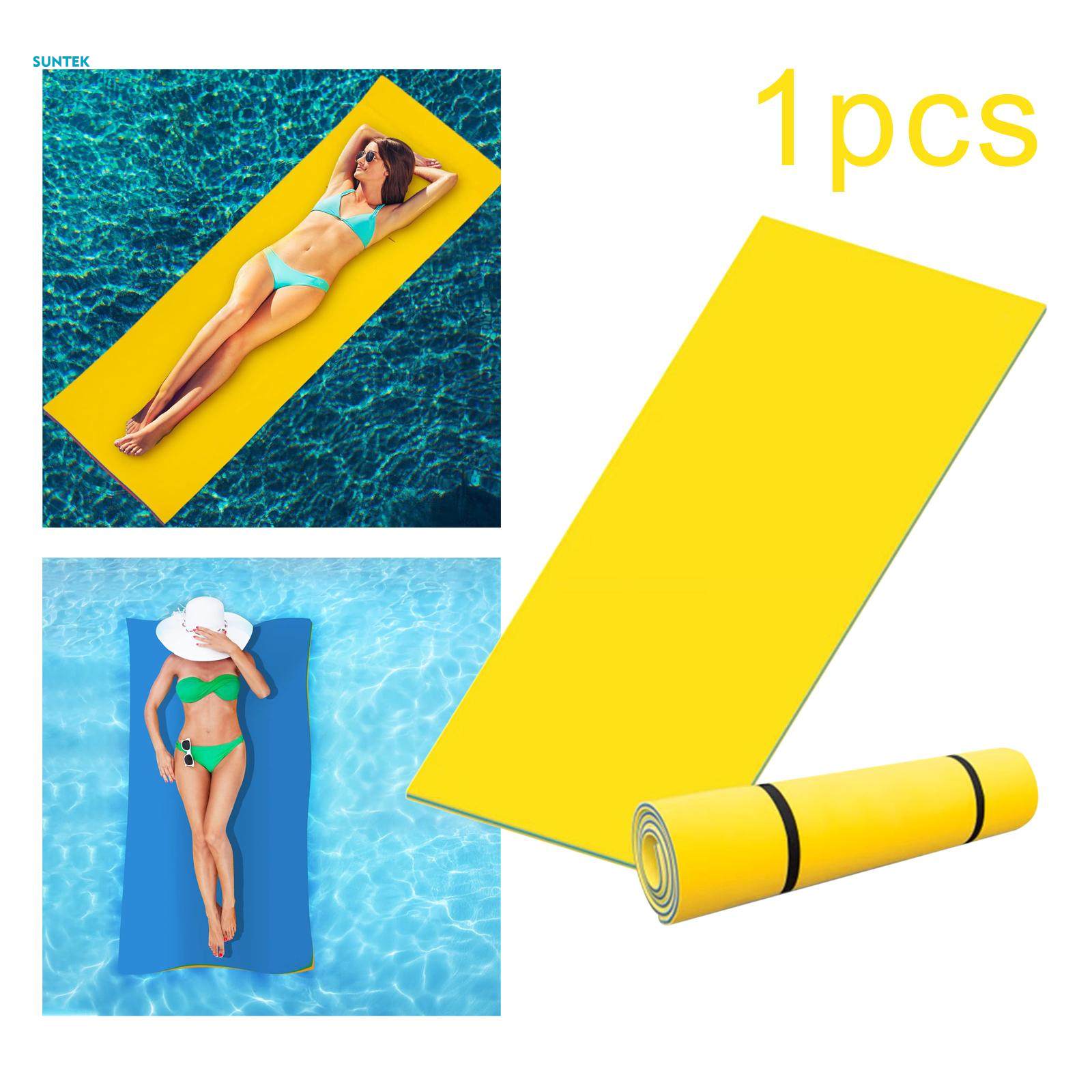 Water Float Mat Tear Resistant Roll up Mattress Pool Floats Mattress Float Mat Bed for Outdoor