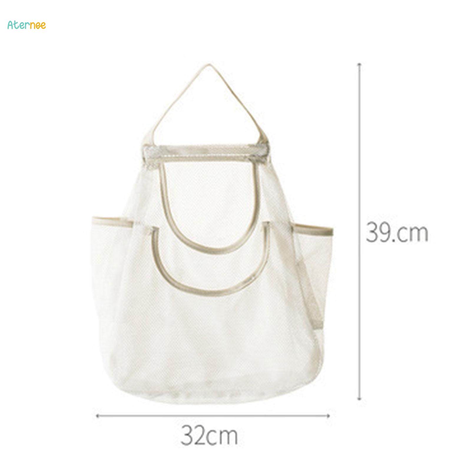 Mesh Garlic Net Bag Reusable Mesh Bag with Handle for Onions Fruit Potatoes. 