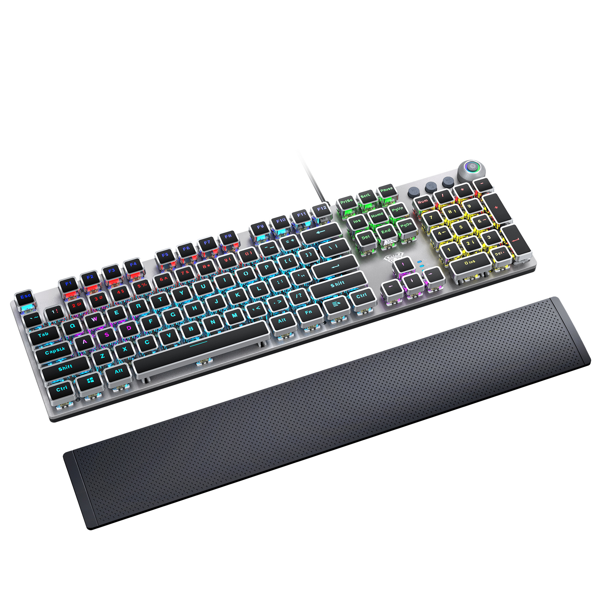 AULA Tarantula F2088 Retro Steampunk Mechanical Keyboard Esports Game Blue Axis Desktop. 