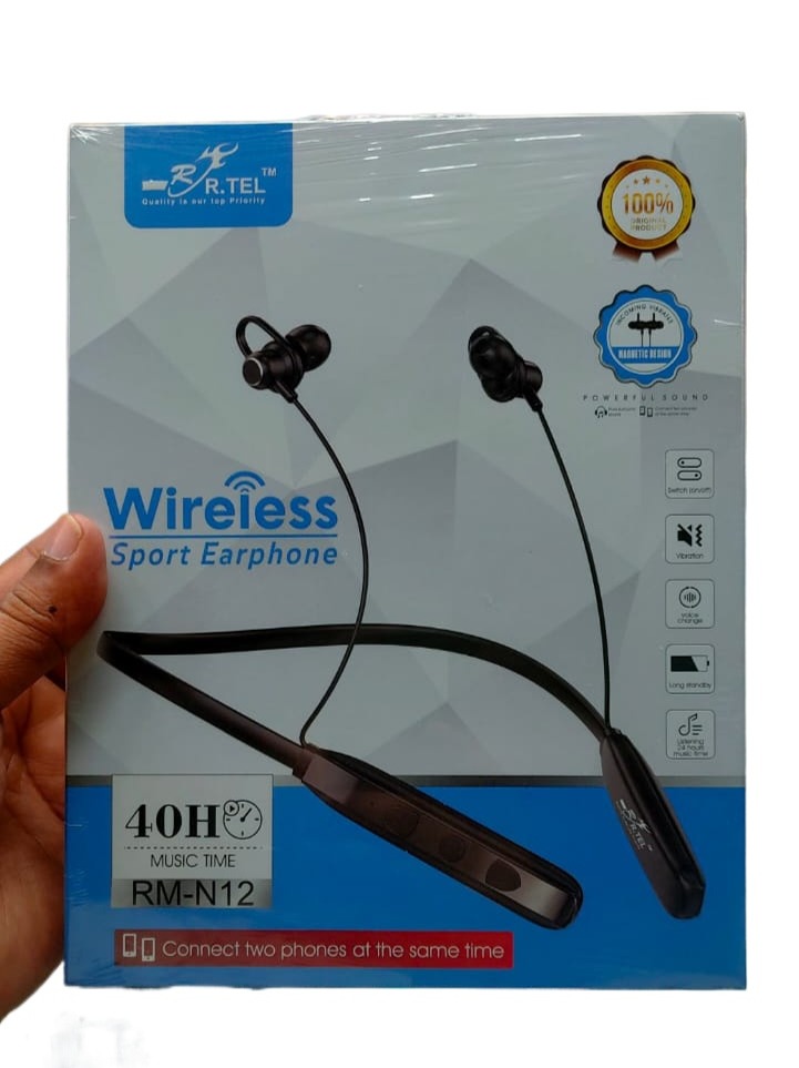 R TEL RM-N12 Neckband with 2 Mobile Connect at the same time