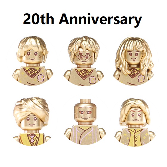 Compatible 71001 Electroplate Plating Gold Chrome Mr Gold Building Blocks Mini Action Figure Toys Superman. 