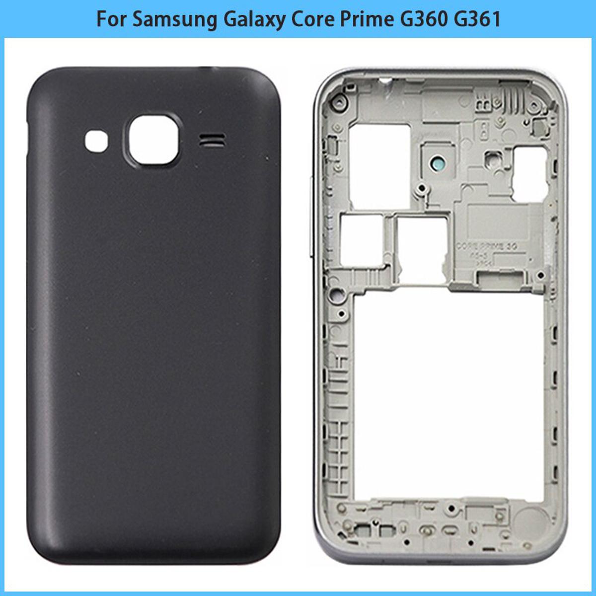 Samsung Galaxy G360 / Core Prime (Polycarbonate Plastic) Housing / Back Shell / Casing / Cashing / Back Panel / Battery Cover / Back Door / Back Replacement Part with Body & Button